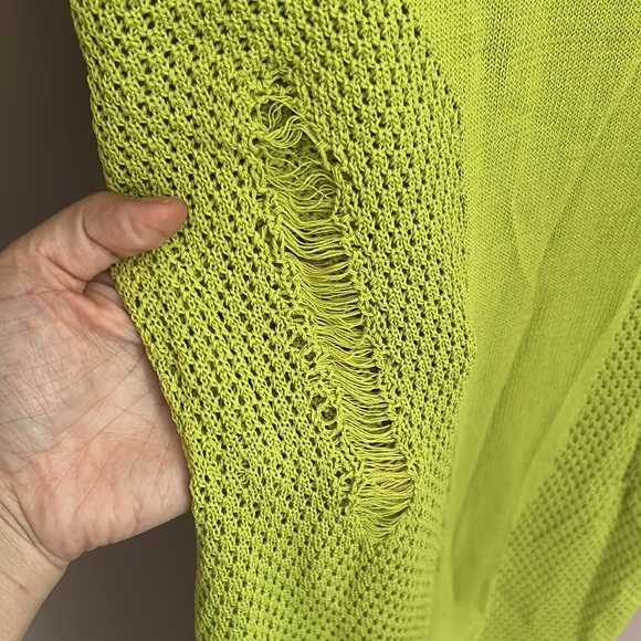 Mucri NWT Deep Scoop Neck Knitted Maxi Dress Stretch In Fig Leaf Size XL - Picture 12 of 16